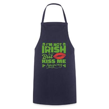 I'm Not Irish But Kiss Me Anyway St. Patrick's Day - Kochschürze - Navy - Vorne - AI Model Male 185 dark (185cm)