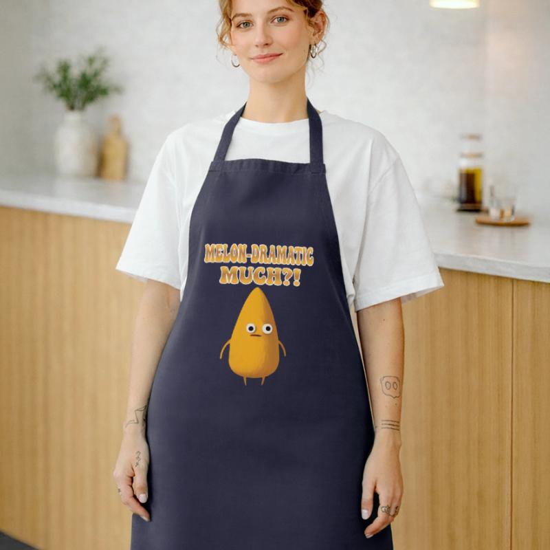 Melon-Dramatic Much - Melodramatic Honeydew Melon Cooking Apron