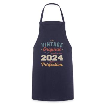 September 2024 Anniversary 2024 September Gift - Cooking Apron - navy - Front - AI Model Male 185 dark (185cm)
