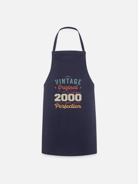 Octobre 2000 Cadeau d’anniversaire 2000 Octobre - Tablier de cuisine - marine