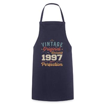 Legendary since November 1997 - 1997 - Cooking Apron - navy - Front - AI Model Male 185 dark (185cm)