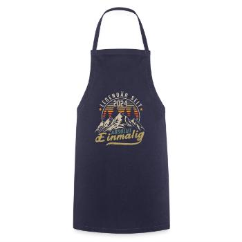 Legendär seit 2024 Jahrgang Vintage Geburtstag - Kochschürze - Navy - Vorne - AI Model Male 185 dark (185cm)