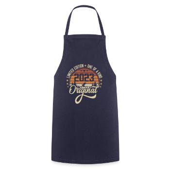 2023 Vintage Vintage Retro Birthday Gift - Cooking Apron - navy - Front - AI Model Male 185 dark (185cm)