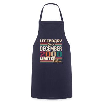 Legendary since December 2000 Vintage December 2000 - Cooking Apron - navy - Front - AI Model Male 185 dark (185cm)