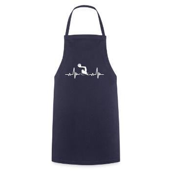 Water Polo Heartbeat - Cooking Apron - navy - Front - AI Model Male 185 dark (185cm)