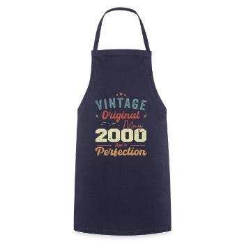 May 2000 Birthday May 2000 Gift May 2000 - Cooking Apron - navy - Front - AI Model Male 185 dark (185cm)