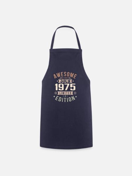 Juli 1975 Geburtstag Juli 1975 Geburtstagsgeschenk - Kochschürze - Navy