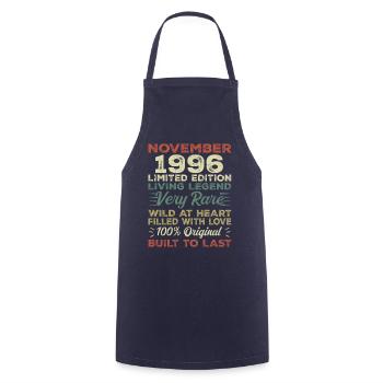 Legend Since November 1996 Vintage November 1996 - Cooking Apron - navy - Front - AI Model Male 185 dark (185cm)