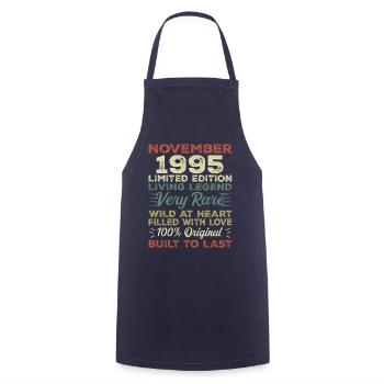 Legend Since November 1995 Vintage November 1995 - Cooking Apron - navy - Front - AI Model Male 185 dark (185cm)