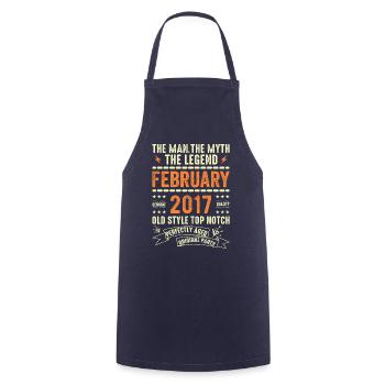 February 2017 - February 2017 Anniversary February 2017 - Cooking Apron - navy - Front - AI Model Male 185 dark (185cm)