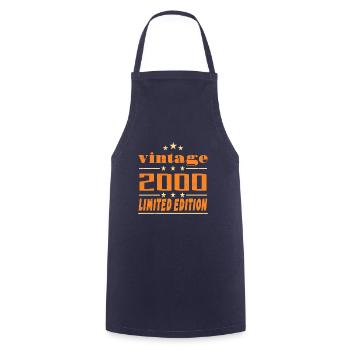 2000 Vintage Retro Birthday Bday Gift 2000 - Cooking Apron - navy - Front - AI Model Male 185 dark (185cm)