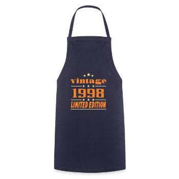 1998 Vintage Retro Birthday Bday Gift 1998 - Tablier de cuisine - marine - Devant - AI Model Male 185 dark (185cm)