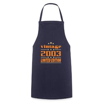 2003 Vintage Retro Birthday Bday Gift 2003 - Tablier de cuisine - marine - Devant - AI Model Male 185 dark (185cm)