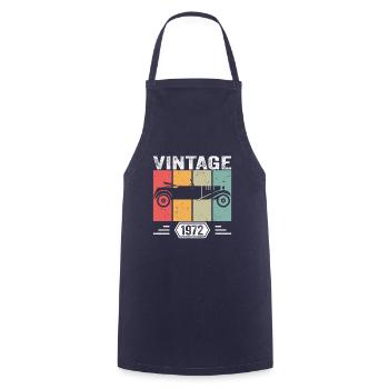 Classic Since 1972, Vintage Car Birthday Gift 1972 - Kochschürze - Navy - Vorne - AI Model Male 185 dark (185cm)