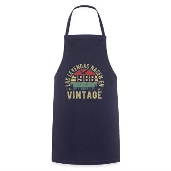 Las leyendas nacen 1988 Regalo de Cumpleaños 1988 - Cooking Apron - navy - Front - AI Model Male 185 dark (185cm)