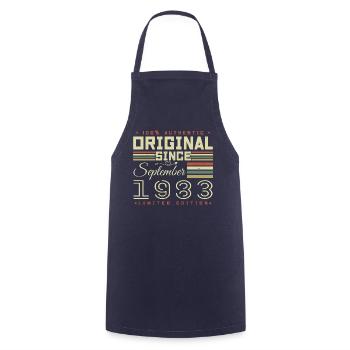 September 1983 September 42nd Anniversary Limited Edition - Cooking Apron - navy - Front - AI Model Male 185 dark (185cm)
