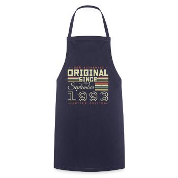 September 1993 September 32nd Anniversary Limited Edition - Cooking Apron - navy - Front - AI Model Male 185 dark (185cm)
