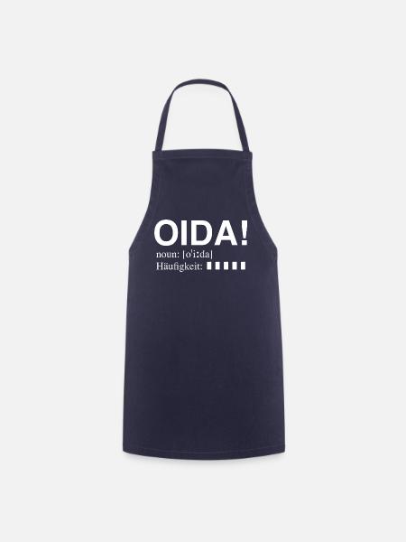 OIDA - Wiener Slang - Kochschürze - Navy