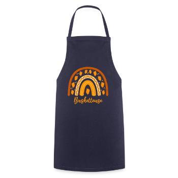 Voted Best Basketball Player | Basketteu Gift Idea - Cooking Apron - navy - Front - AI Model Male 185 dark (185cm)