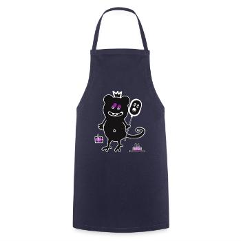Enfants Anniversaire Monster Ballon Félicitations - Tablier de cuisine - marine - Devant - AI Model Male 185 dark (185cm)