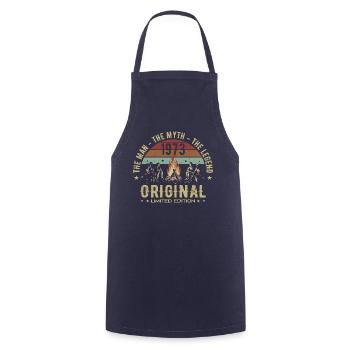 Legendary Since 1973 | 52nd Anniversary Men - Cooking Apron - navy - Front - AI Model Male 185 dark (185cm)