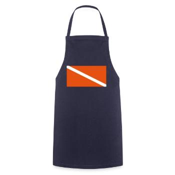 Drapeau de plongée AI - Tablier de cuisine - marine - Devant - AI Model Male 185 dark (185cm)