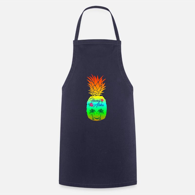 ananas - Tablier de cuisine - marine
