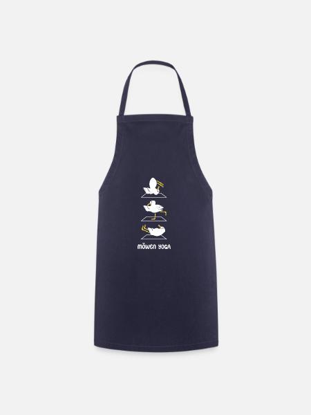 Möwen Yoga - Kochschürze - Navy