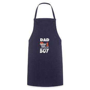 Papa des 1. Basketball -Basketballs von 1 Jahren 1 - Kochschürze - Navy - Vorne - AI Model Male 185 dark (185cm)