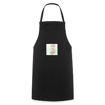 anime - Cooking Apron - black - Front - AI Model Male 185 dark (185cm)