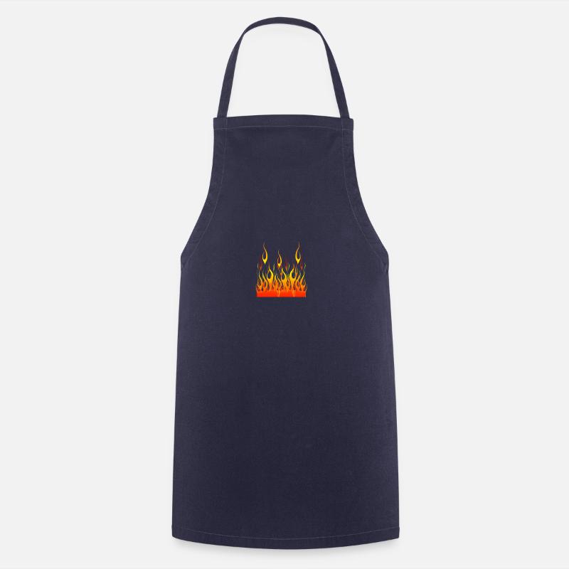 fire - Cooking Apron - navy