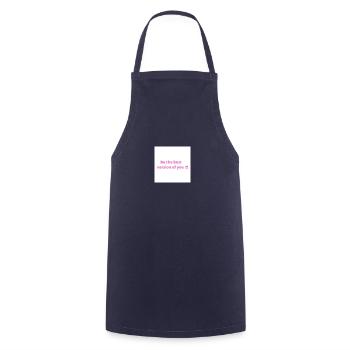 Be the best version of you - Cooking Apron - navy - Front - AI Model Male 185 dark (185cm)