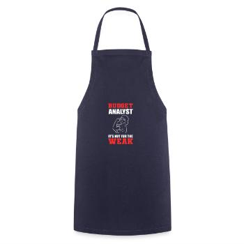 Not for weak financial analyst gift - Cooking Apron - navy - Front - AI Model Male 185 dark (185cm)