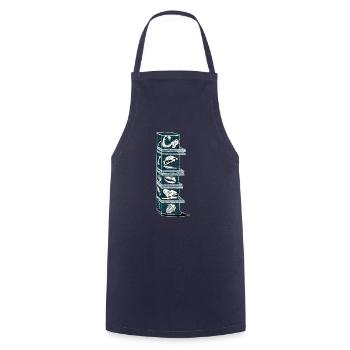 History of the Earth Geology Paleontology 1 - Cooking Apron - navy - Front - AI Model Male 185 dark (185cm)