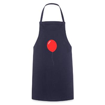 ballon rouge - Tablier de cuisine - marine - Devant - AI Model Male 185 dark (185cm)