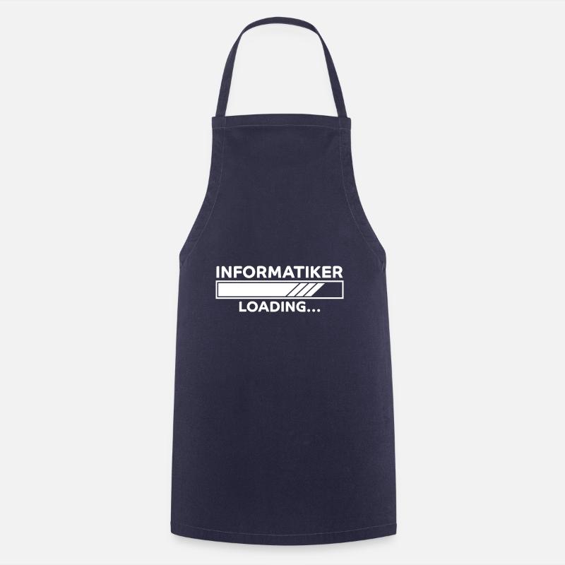 Informatiker Spruch Lustige Programmierer Geschenk - Kochschürze - Navy