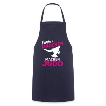 echte mädchen machen judo - Kochschürze - Navy - Vorne - AI Model Male 185 dark (185cm)