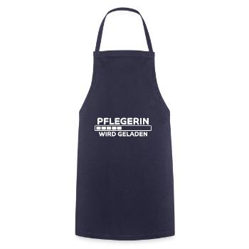 Pflegerin Spruch Pflegekraft Pflegerin Geschenk - Kochschürze - Navy - Vorne - AI Model Male 185 dark (185cm)