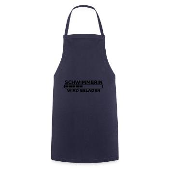 Schwimmerin Spruch Schwimmen Schwimmerin Geschenk - Kochschürze - Navy - Vorne - AI Model Male 185 dark (185cm)
