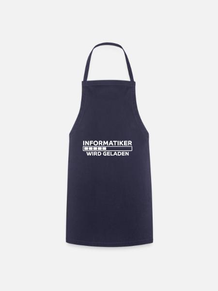 Informatiker Spruch Lustige Programmierer Geschenk - Kochschürze - Navy