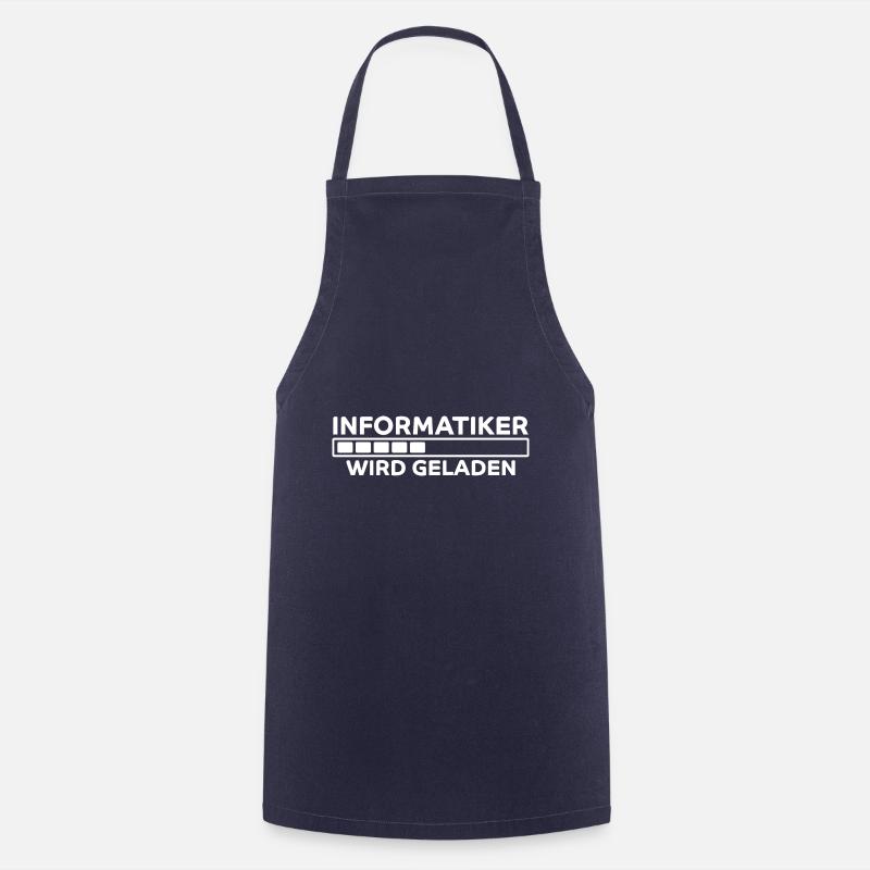 Informatiker Spruch Lustige Programmierer Geschenk - Kochschürze - Navy