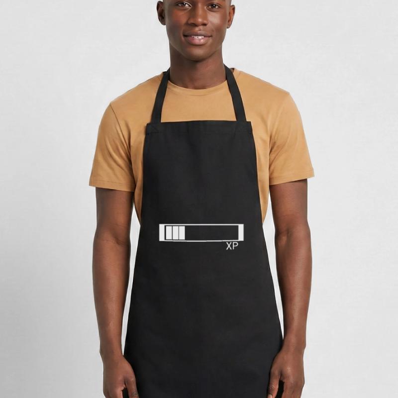 Conception de points d'expérience XP pour nerd et geek Tablier de cuisine
