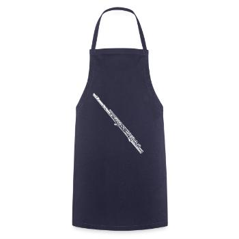 Flûte traversière flûte flûte joueur T-shirt cadeau - Tablier de cuisine - marine - Devant - AI Model Male 185 dark (185cm)