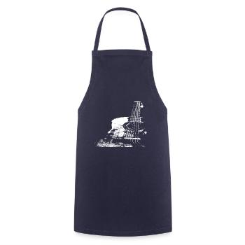 Klassische Gitarre T-Shirt Geschenk Gitarrist - Kochschürze - Navy - Vorne - AI Model Male 185 dark (185cm)