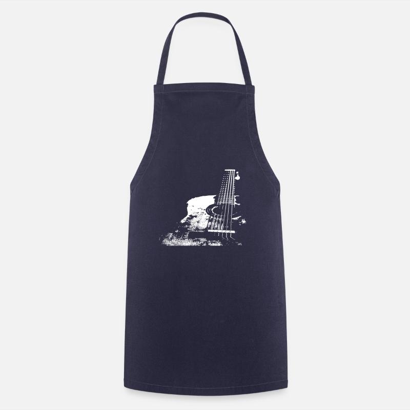 Classical Guitar T-Shirt Gift Guitarist - Cooking Apron - navy