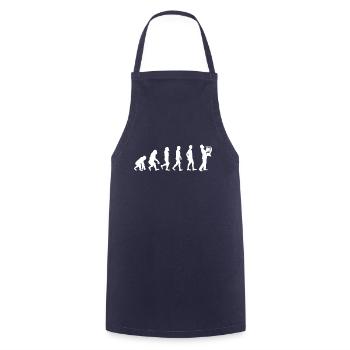 Horn Spieler T-Shirt Geschenk Evolution - Kochschürze - Navy - Vorne - AI Model Male 185 dark (185cm)