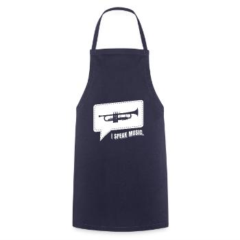 Trumpet player trumpet shirt gift - Cooking Apron - navy - Front - AI Model Male 185 dark (185cm)
