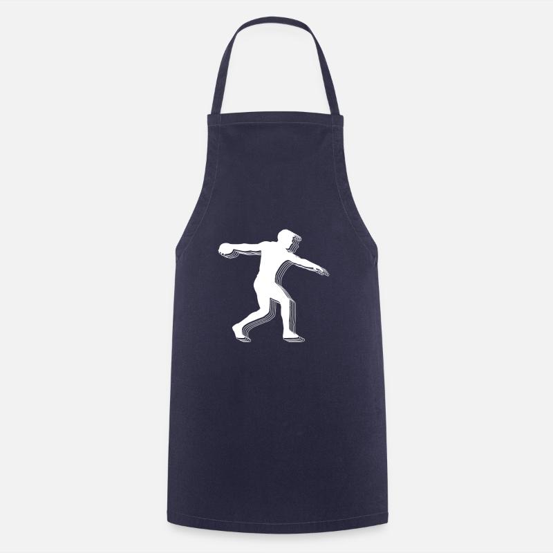 Diskuswurf Diskuswerfer T-Shirt Geschenk - Kochschürze - Navy