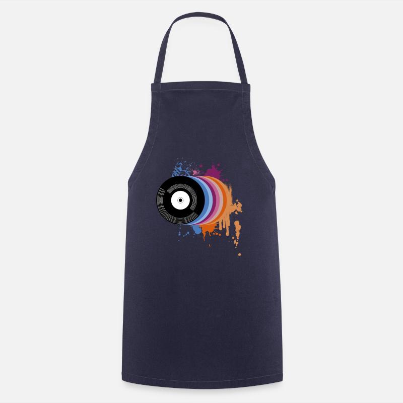 Disque Vinyle Cadeau Vinyle - Tablier de cuisine - marine
