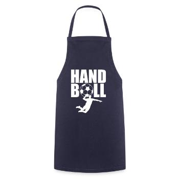 Cadeau de chemise de handball Handballer Handballerin - Tablier de cuisine - marine - Devant - AI Model Male 185 dark (185cm)